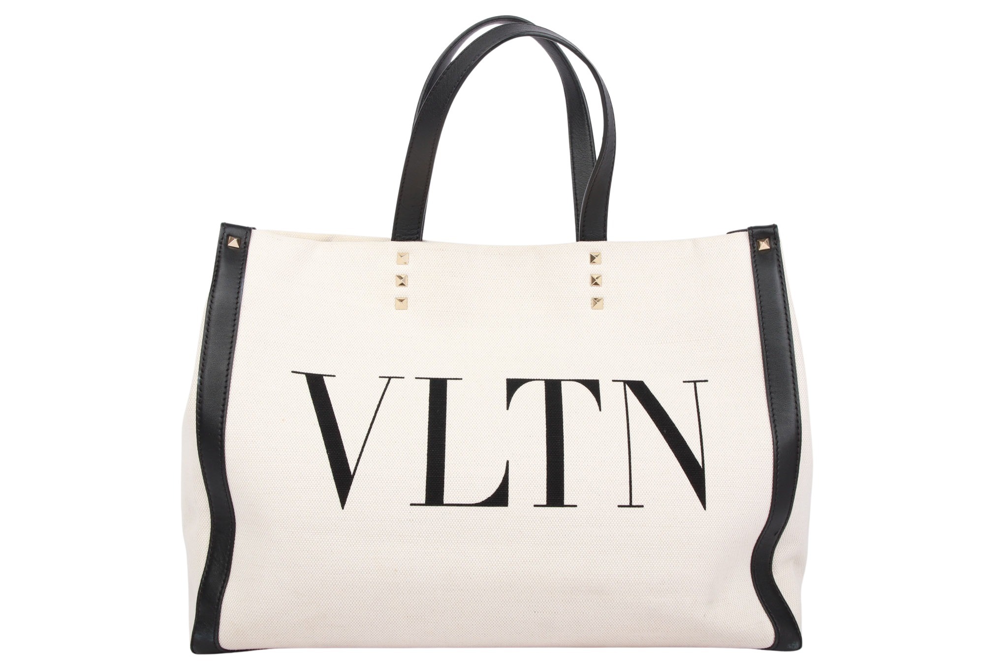 Valentino Garavani Grand Plage VLTN Shopper Canvas