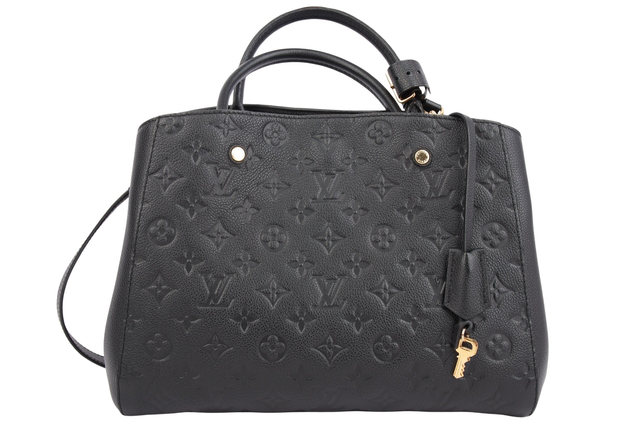 Louis Vuitton Montaigne MM Monogram Empreinte Schwarz