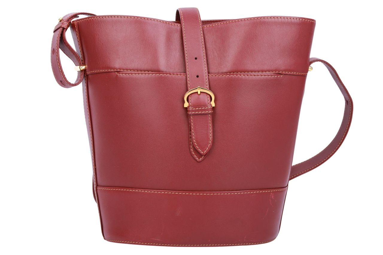 Cartier Bucket Bag Leder Rot