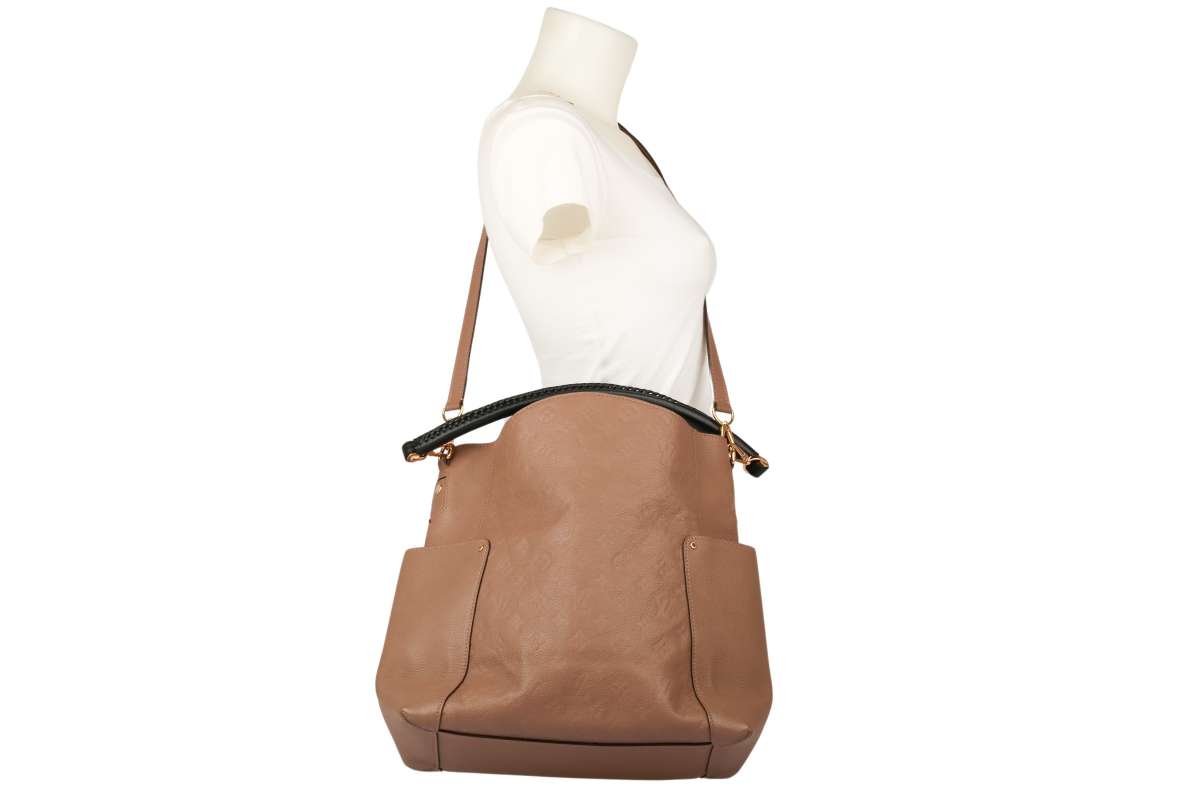 Louis Vuitton Bagatelle Monogram Empreinte Taupe | Luxussachen.com