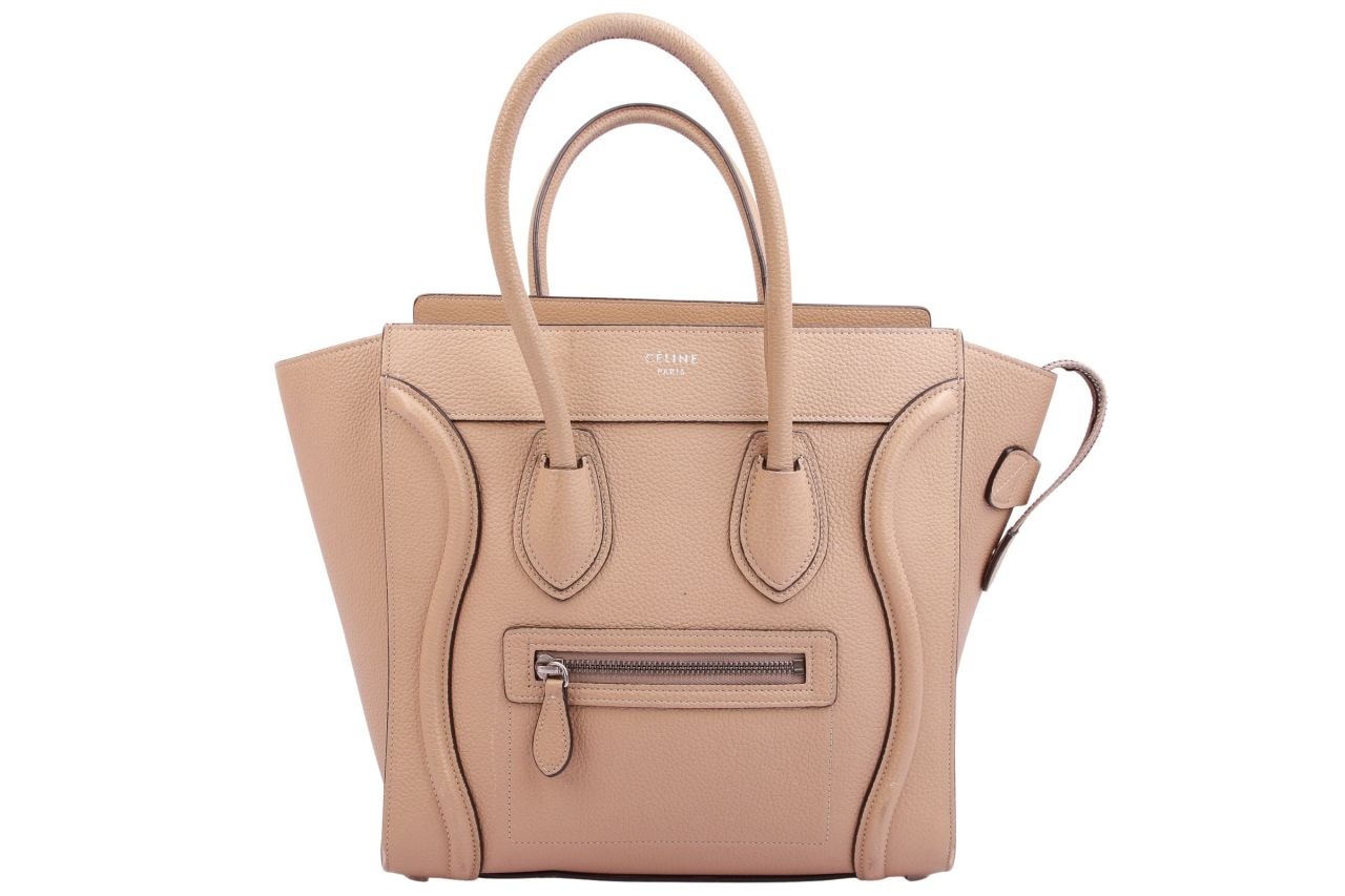 Céline Luggage Small Leder Beige