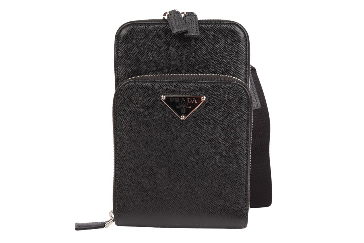 Prada Tasche Saffiano Leder Schwarz