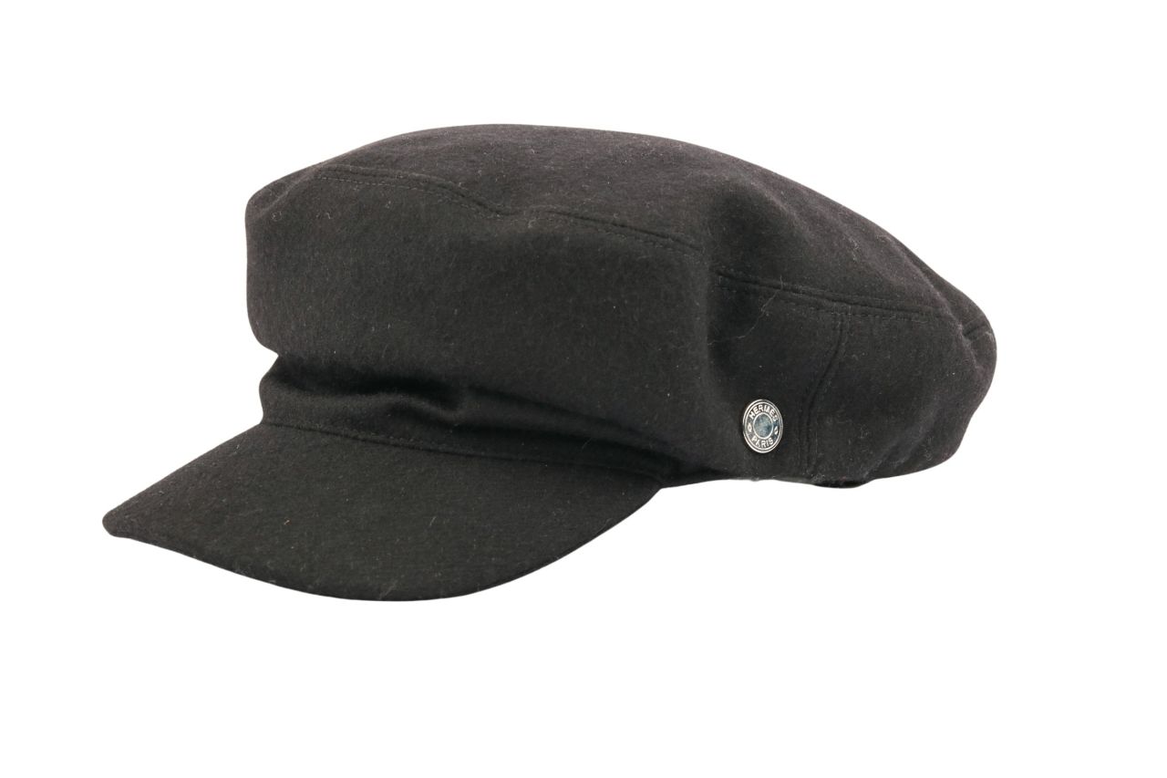 Hermès Vauban Mütze Canvas Gr. 57 Schwarz