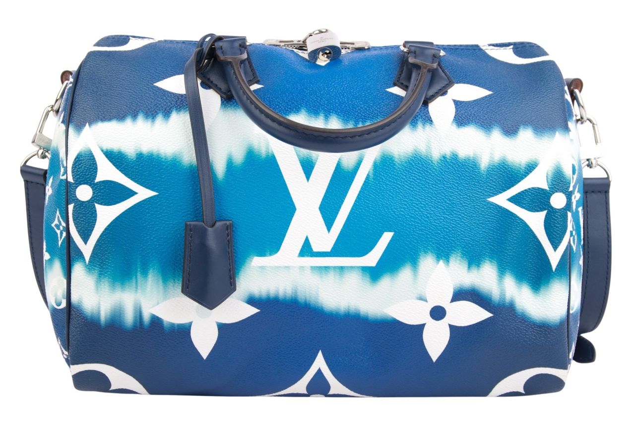 Louis Vuitton Escale Speedy Batik-Tie-Dye Blau