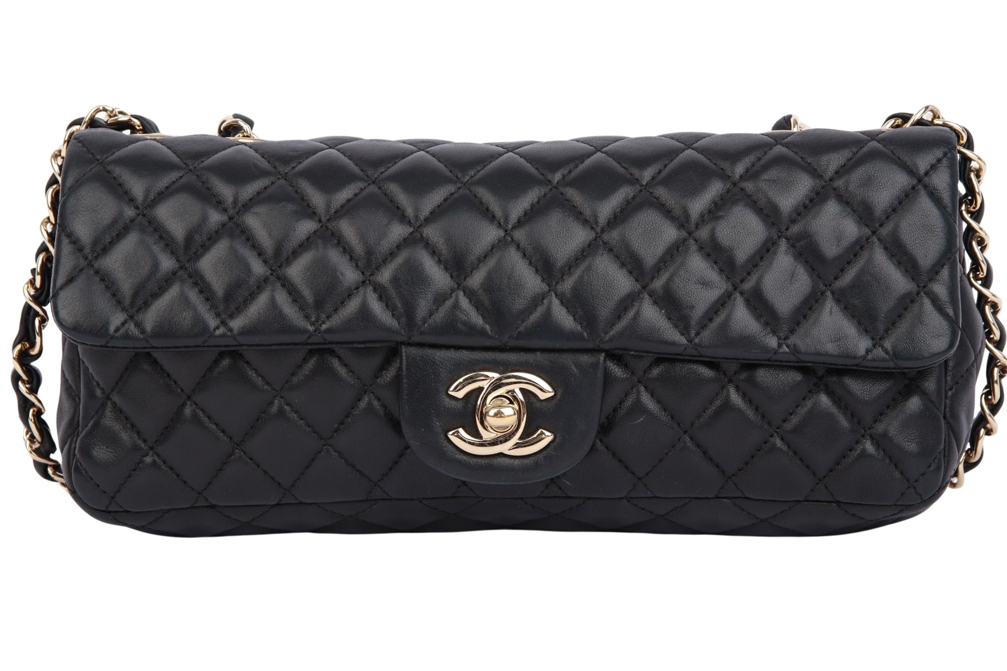 Chanel Classic Flap Bag Medium Schwarz Charms