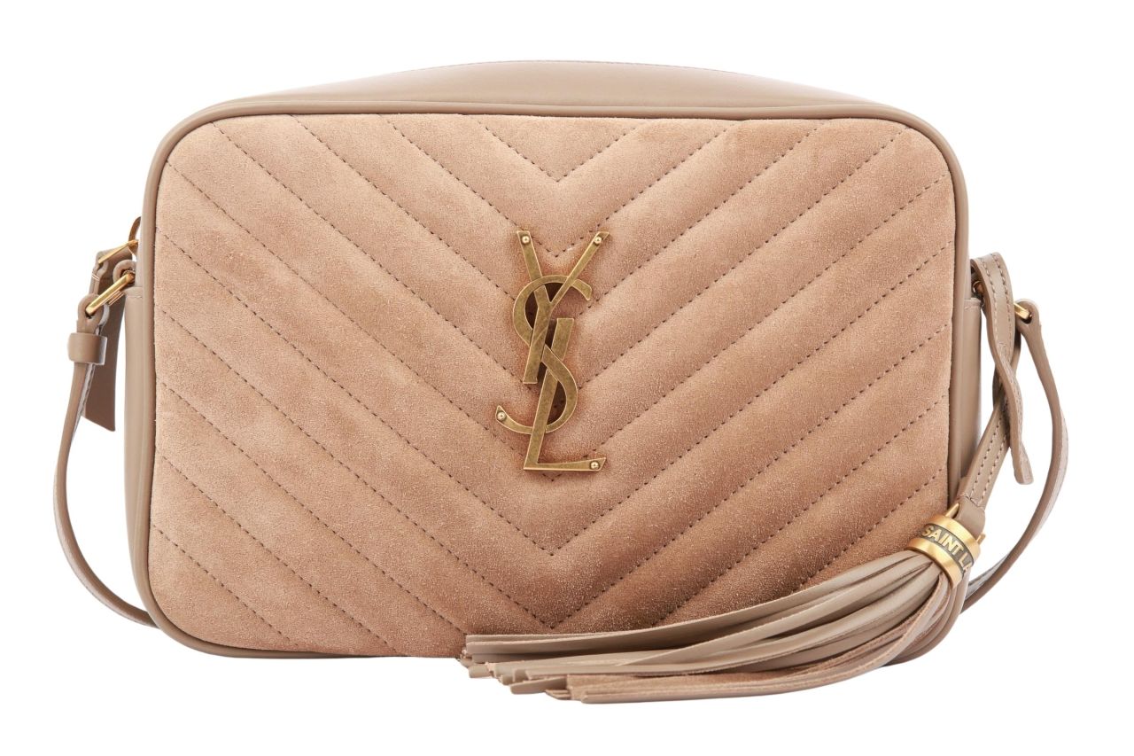 Saint Laurent Lou Camera Bag Wildleder Braun