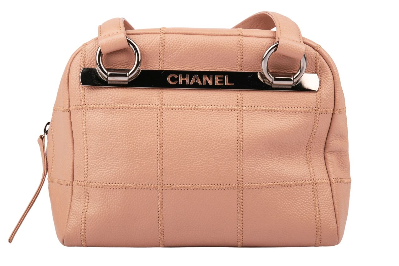 Chanel Bowling Bag Leder Camel