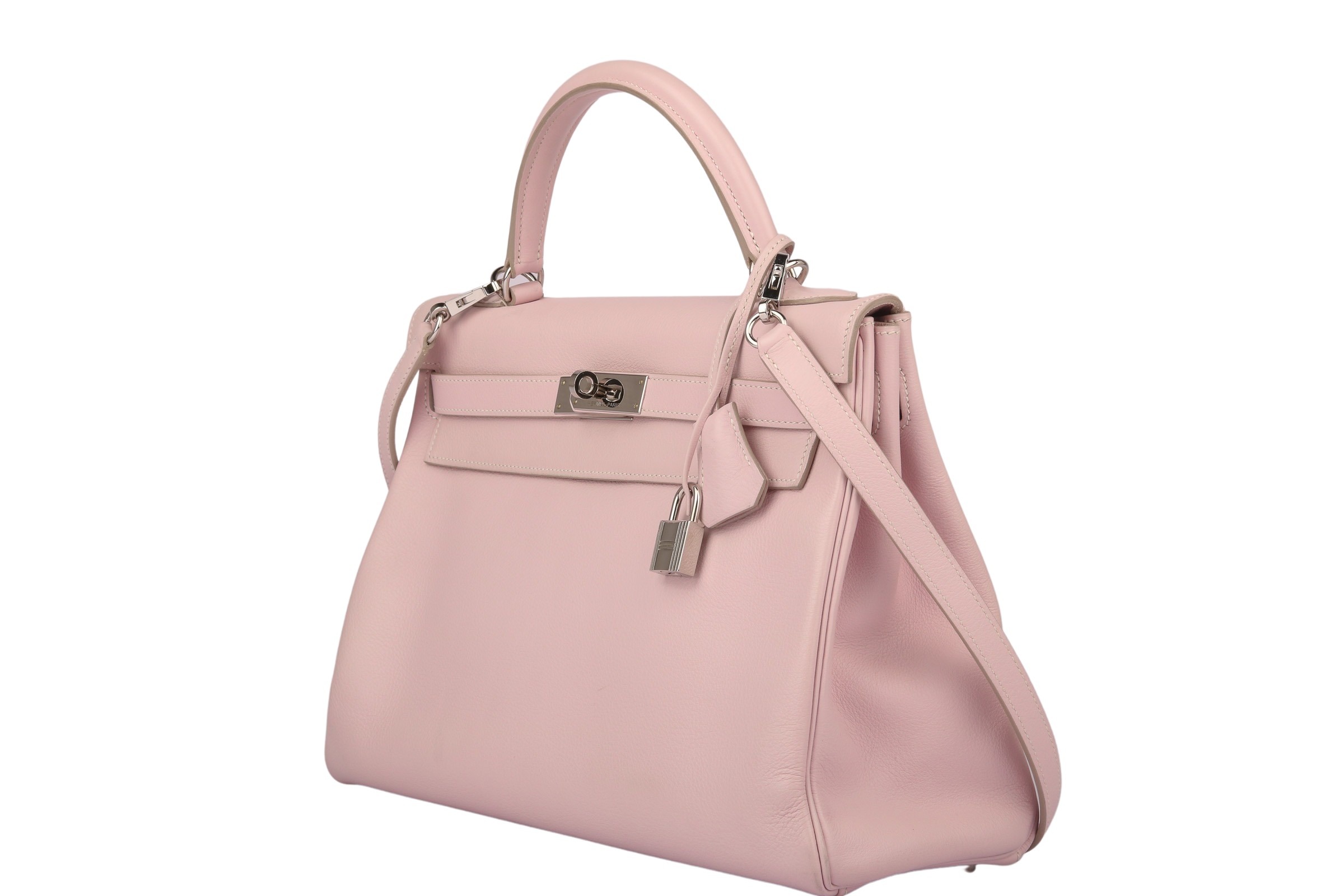 Hermès Kelly 32 Rose Dragee - Swift Leather