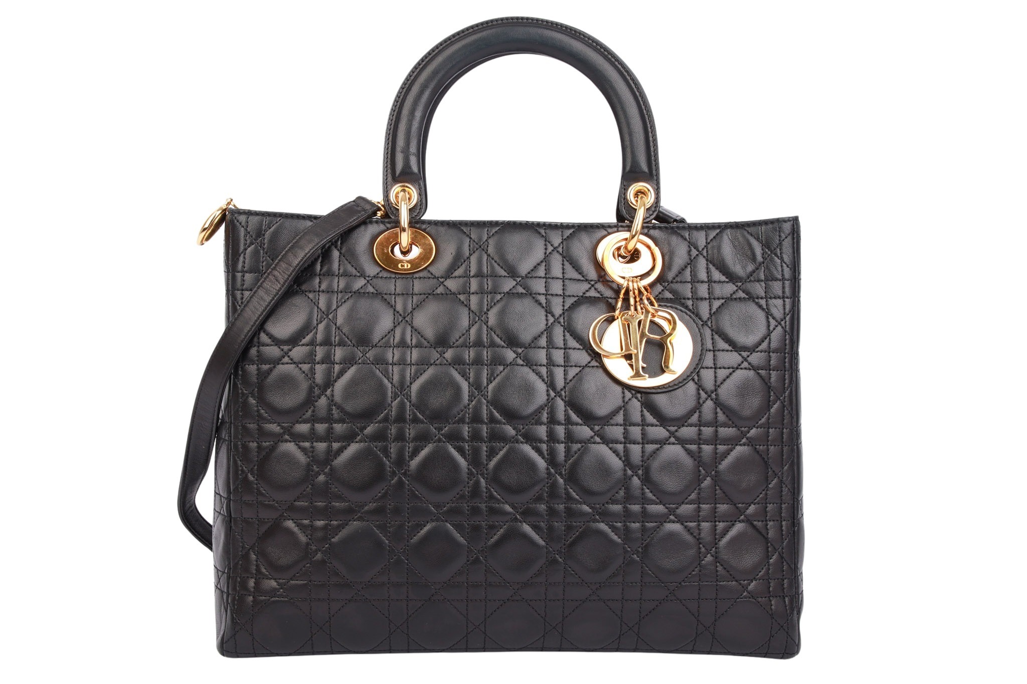 Dior Lady Dior Medium Schwarz