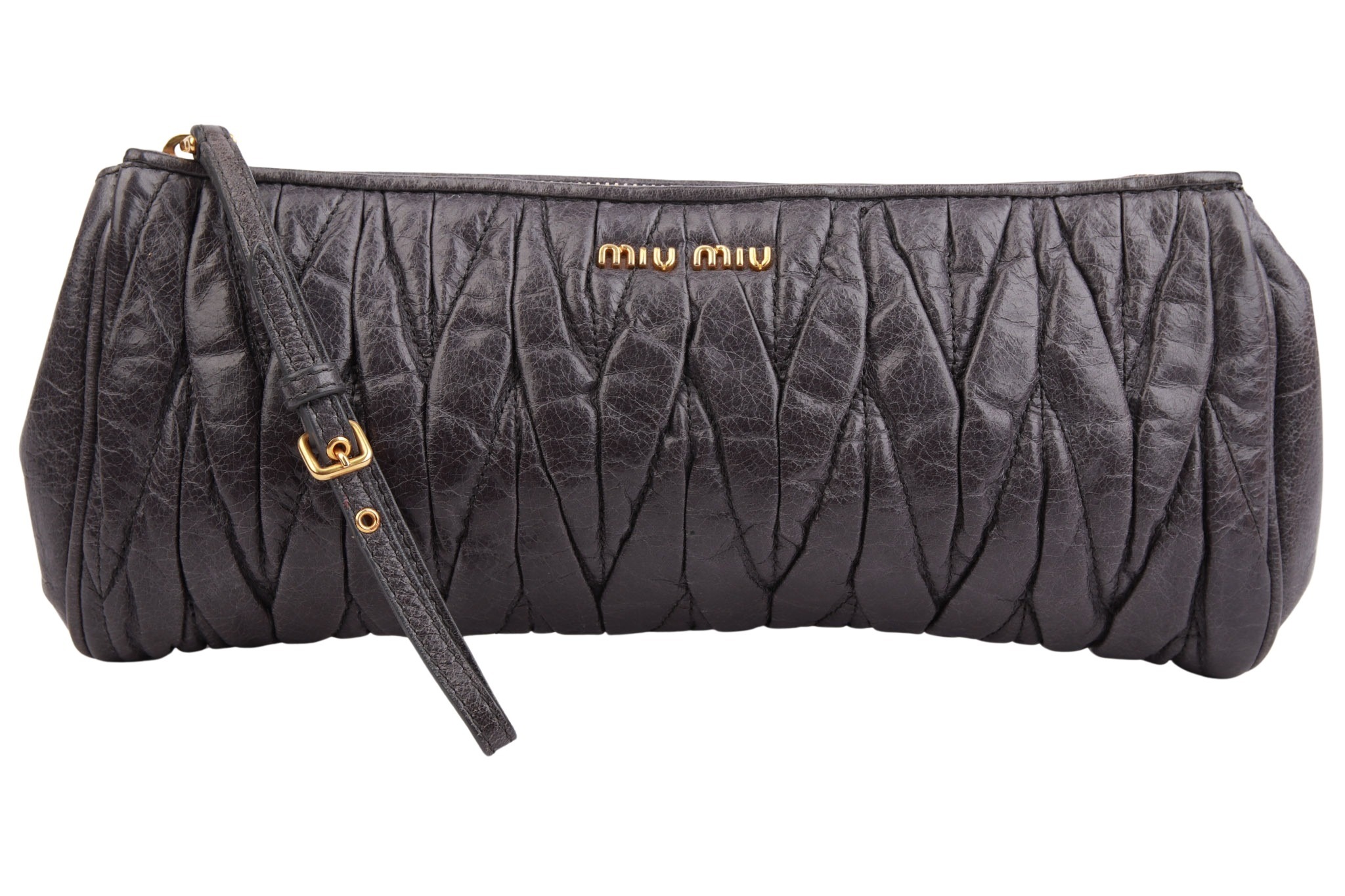 Miu Miu Pochette Dunkelgrau