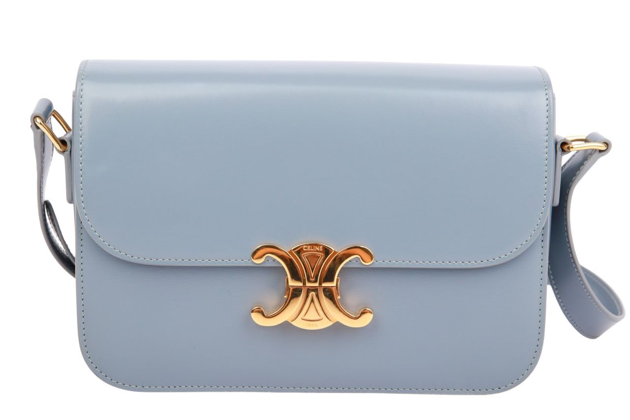 Céline Classic Triomphe Bag Blau