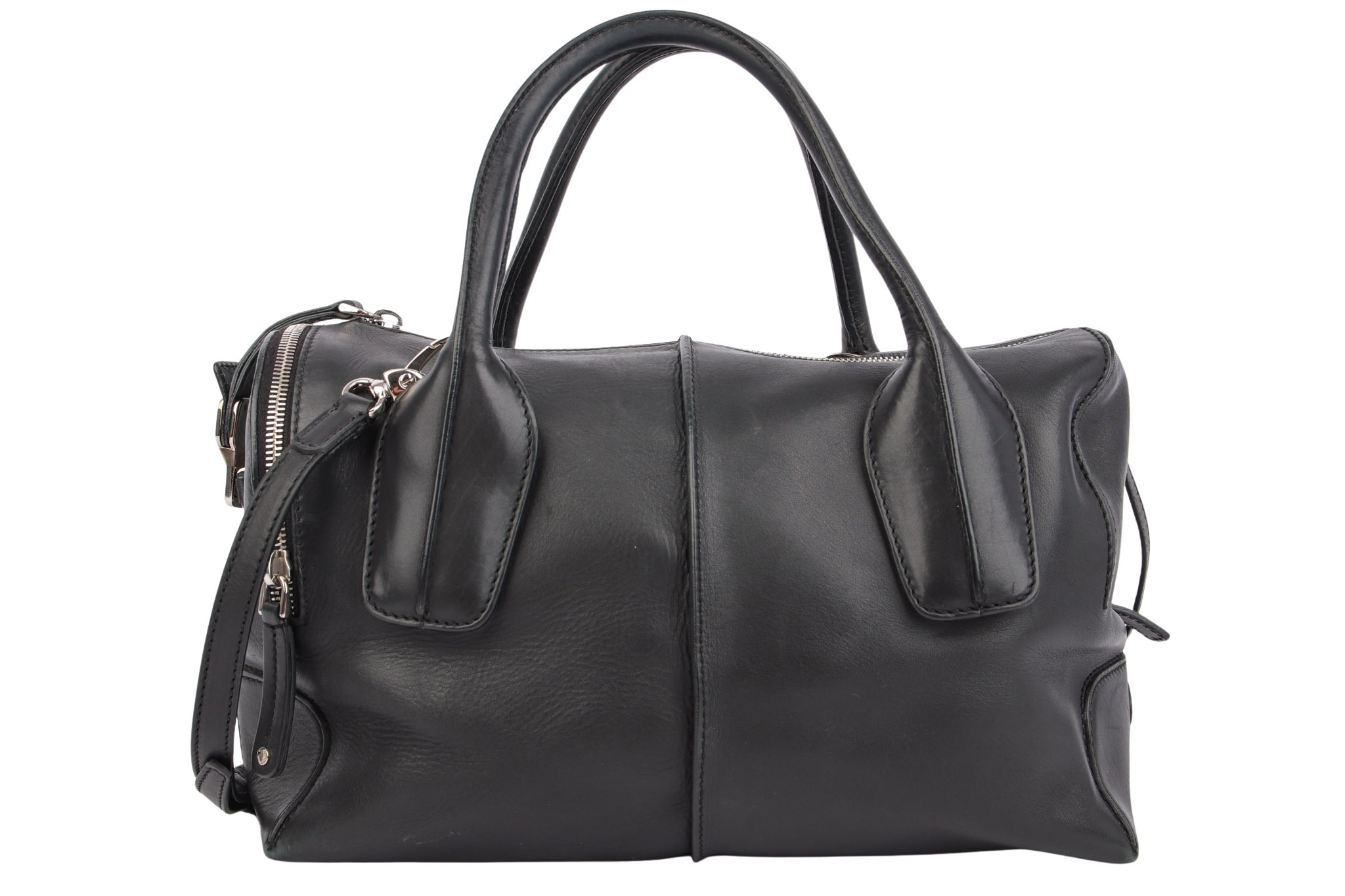 Tods D-Tote Bag Schwarz Leder