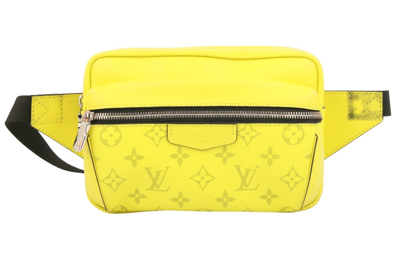 Louis Vuitton Outdoor Bumbag Monogram Taiga Leder Neon Gelb