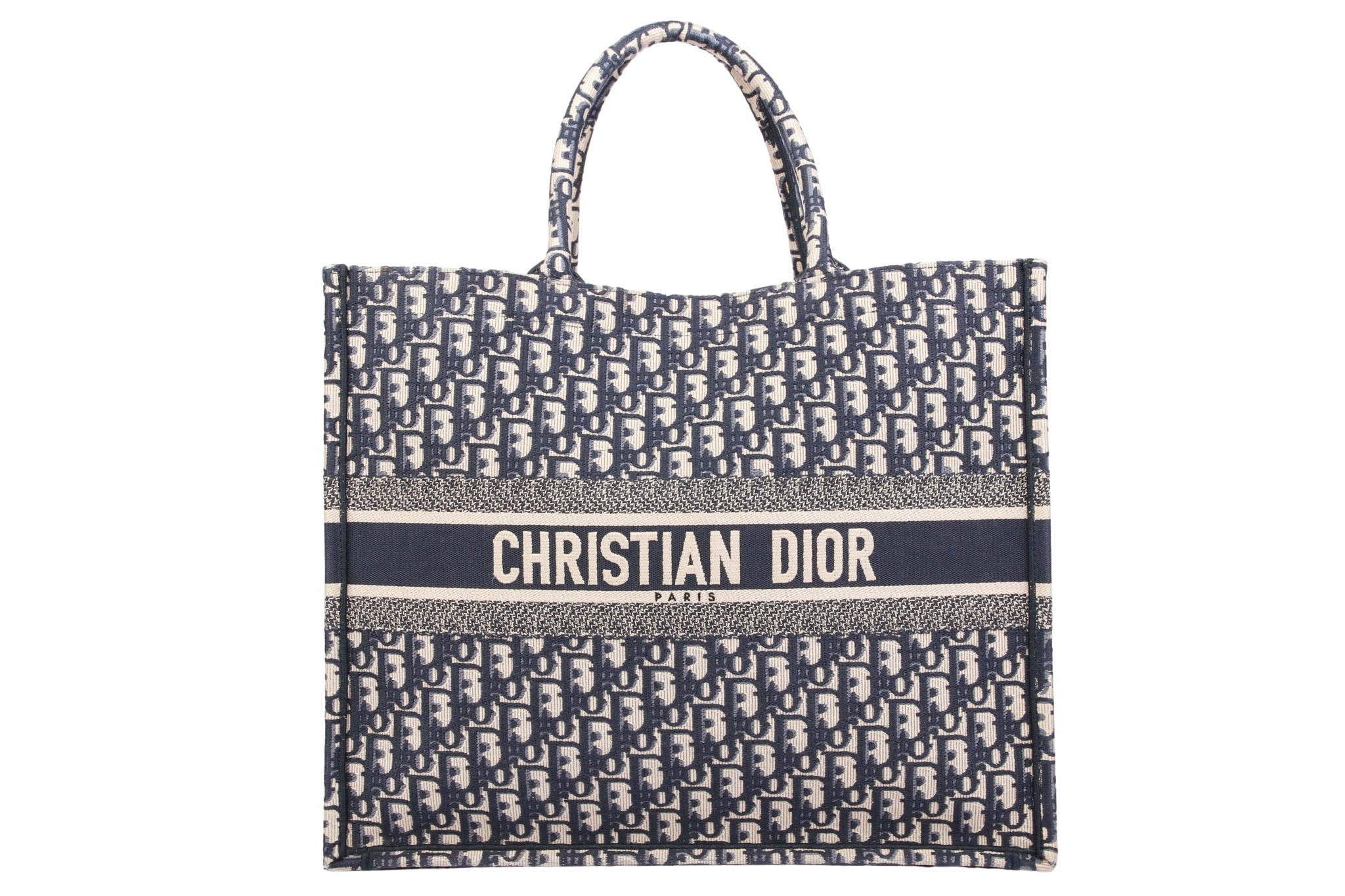 Dior Book Tote Large Oblique Blue