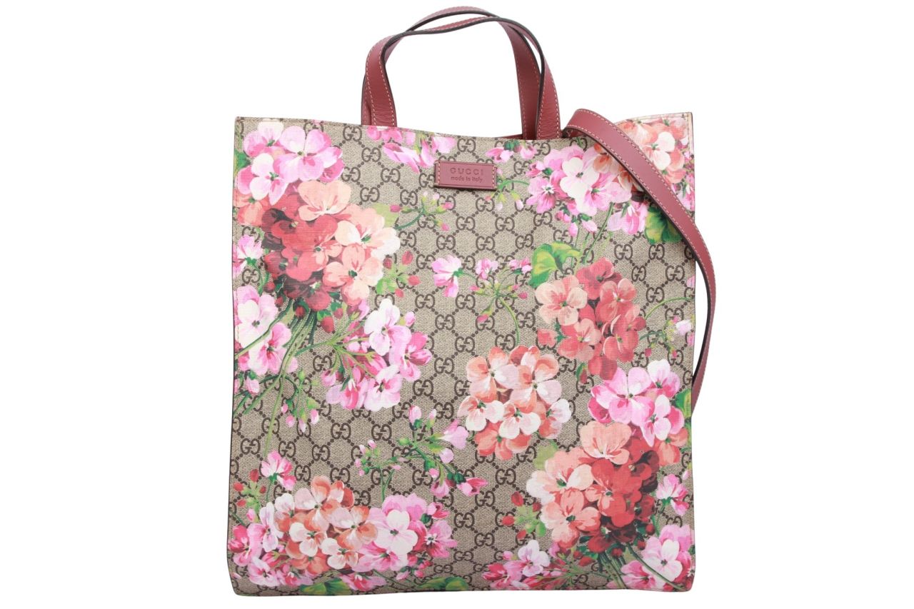 Gucci GG Blooms Tote Bag Supreme Canvas