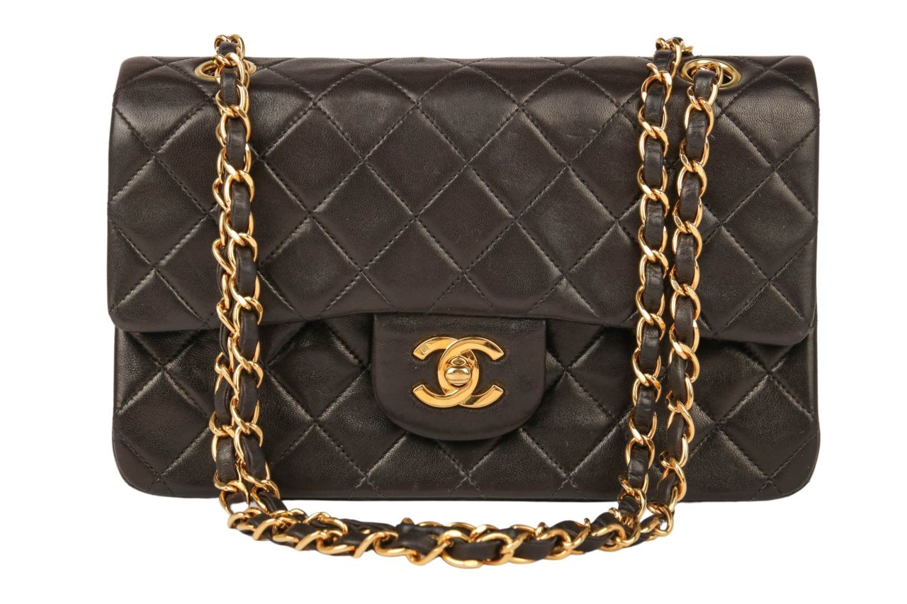 Chanel Timeless Classic Double Flap Bag Small Schwarz