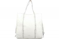 Valentino Studded Shopping Bag White Valentino Studded Shopping Bag White