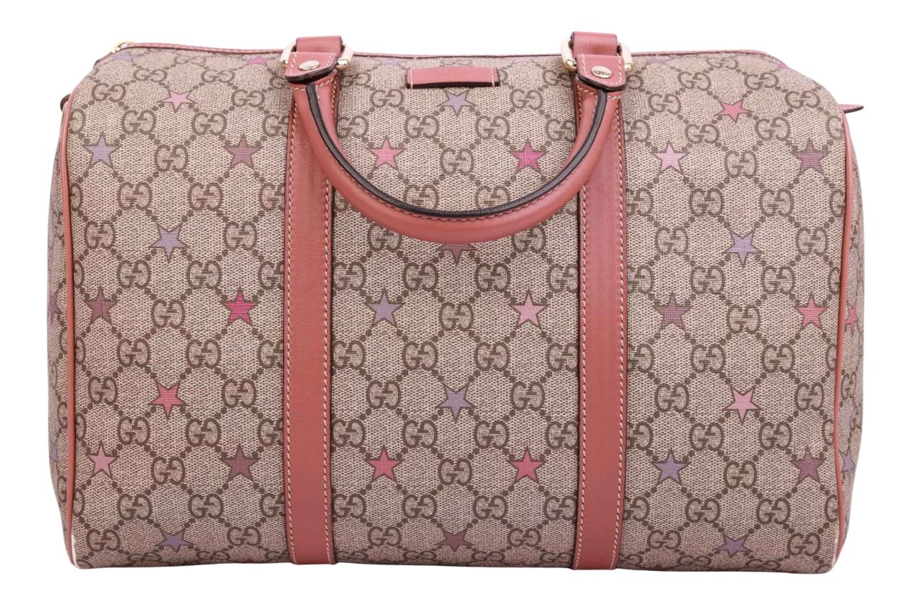 Gucci Boston Bag GG Canvas Supreme Star Brown