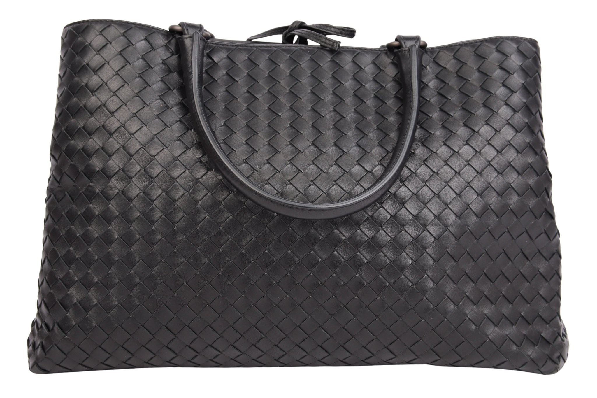 Bottega Veneta Intrecciato Handtasche Leder Schwarz