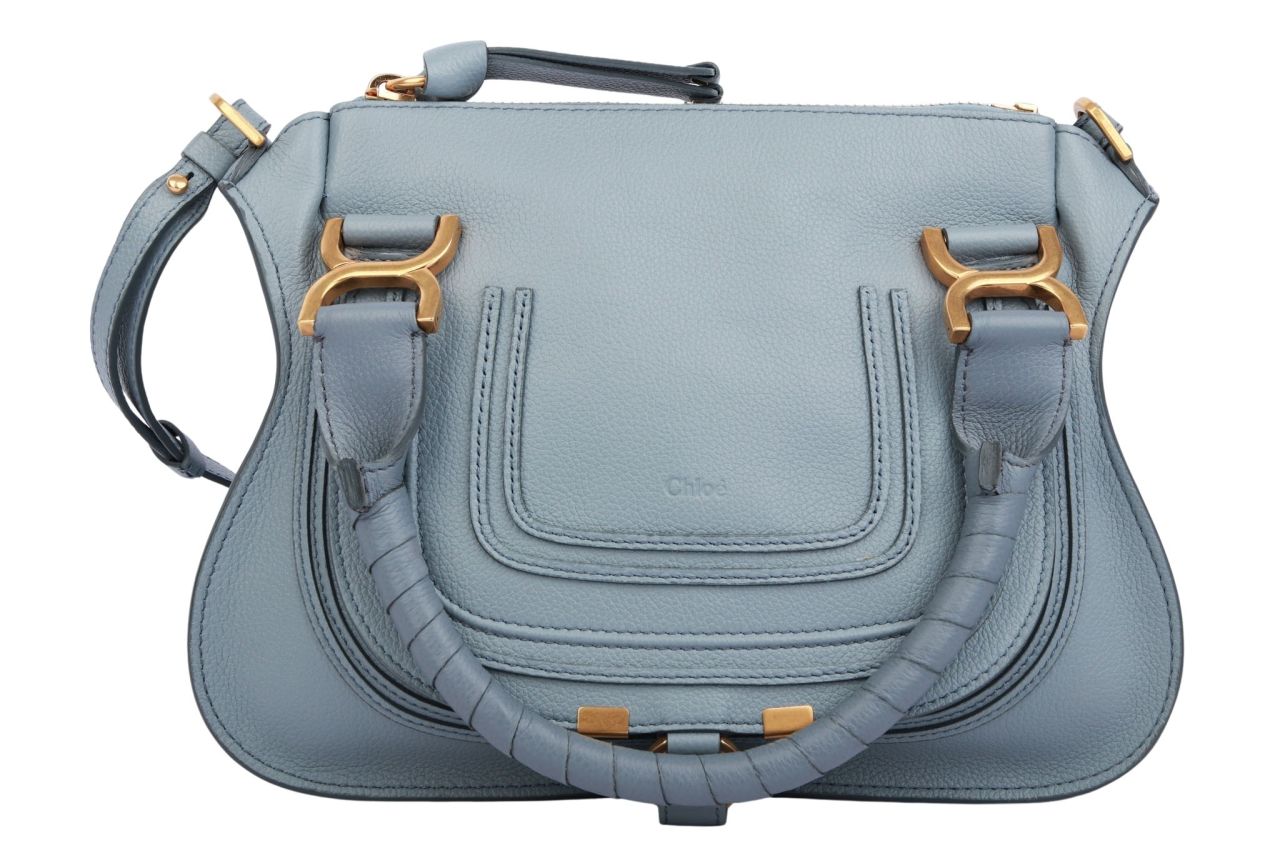 Chloé Marcie Small Hellblau Inkl. Schultergurt