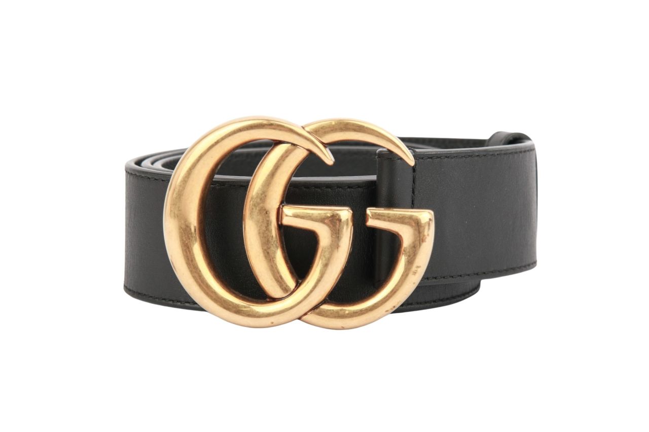 Gucci Marmont GG Gürtel Breit Schwarz Gr. 90