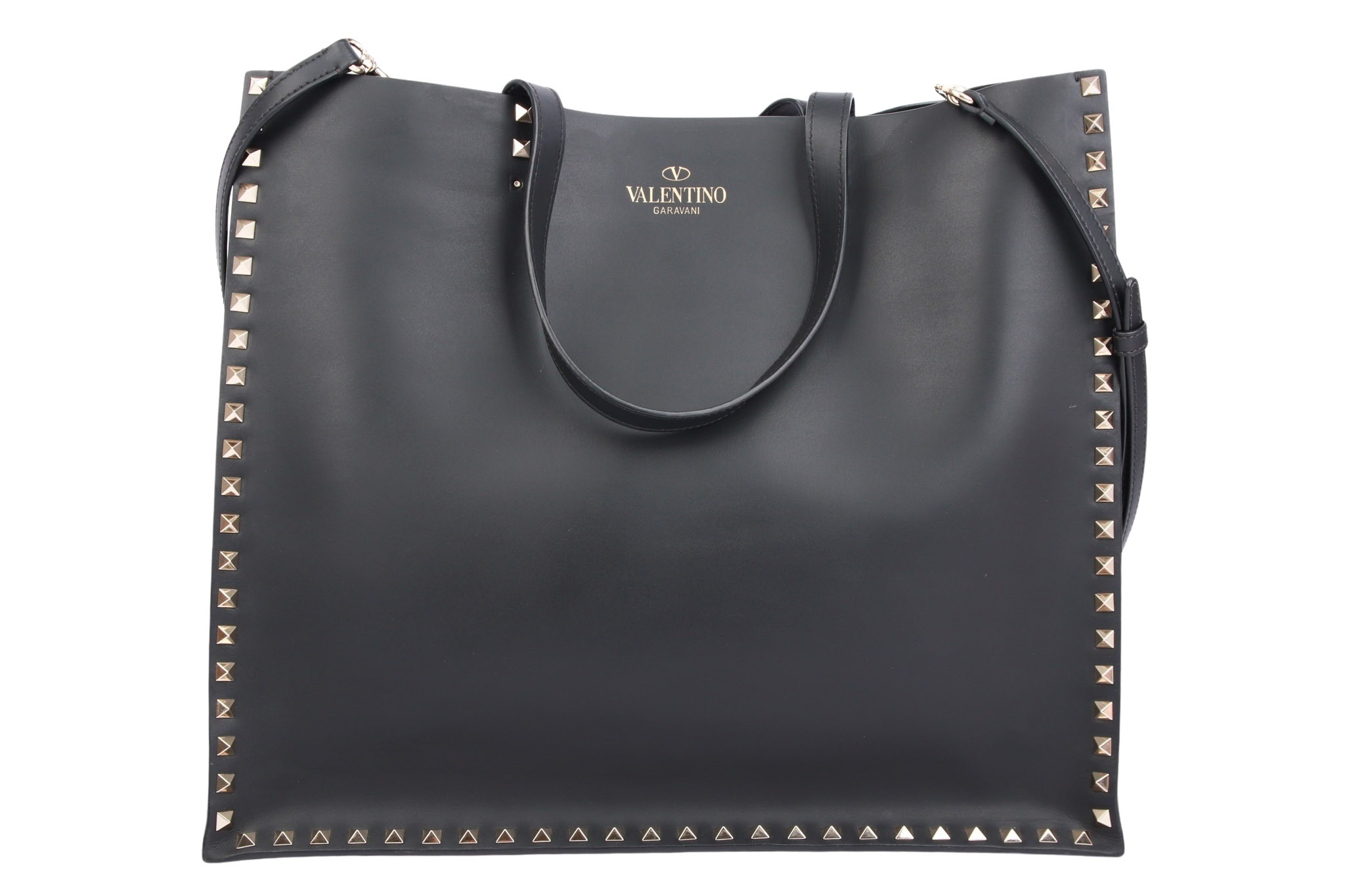Valentino Garavani Rockstud Shopper Nieten Schwarz
