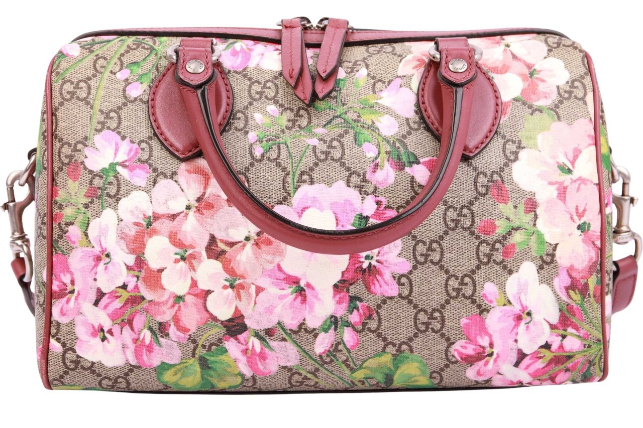 Gucci Bowling Bag GG Supreme Blooms