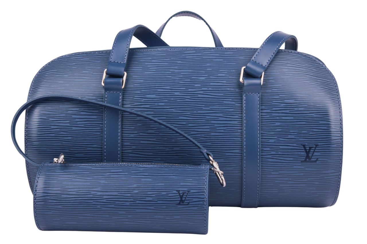 Louis Vuitton Papillon 30 Epi Leder Blau