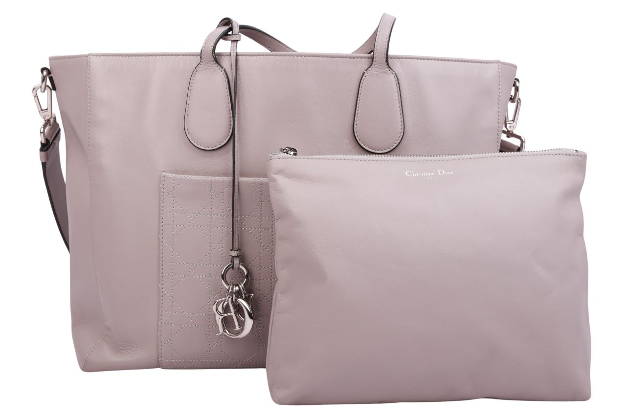 Dior Diaper Bag Leder Grau