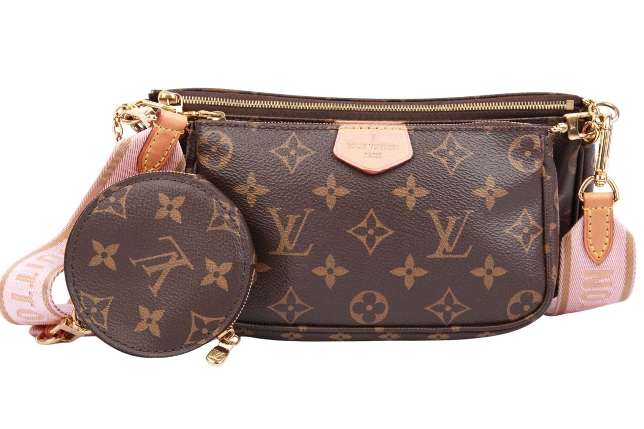 Louis Vuitton Multi Pochette Monogram Canvas Rosa