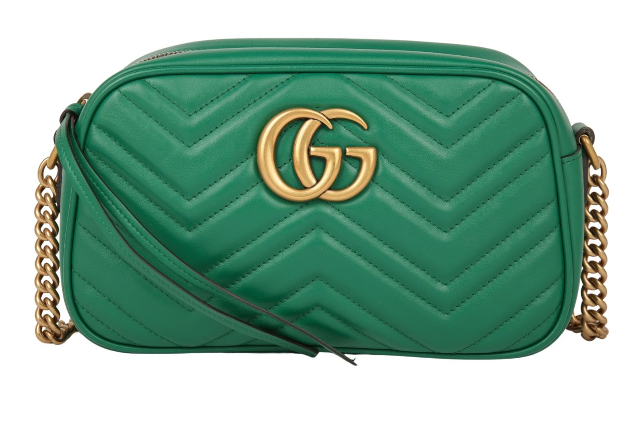 Gucci Marmont Camera Bag Grün
