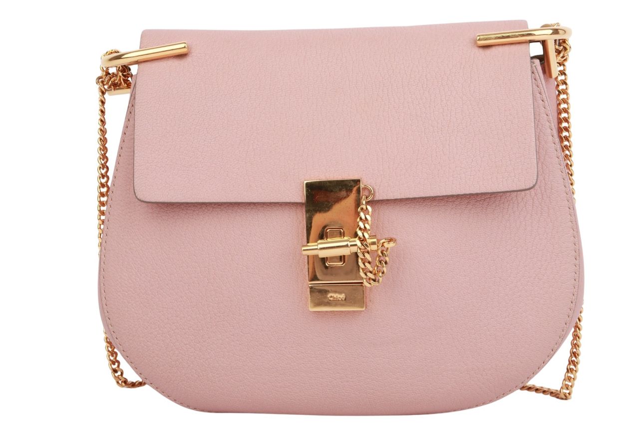 Chloé Drew Large Rosa Leder