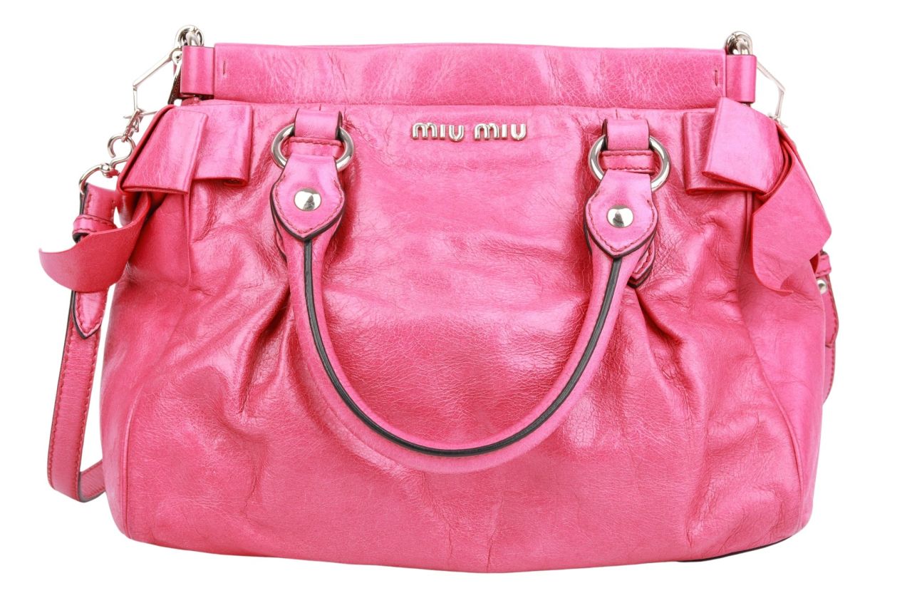 Miu Miu Handtasche Leder Pink