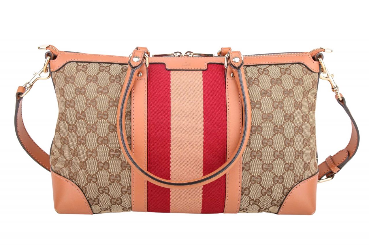 Gucci Canvas Tote Bag mit Schulterriemen
