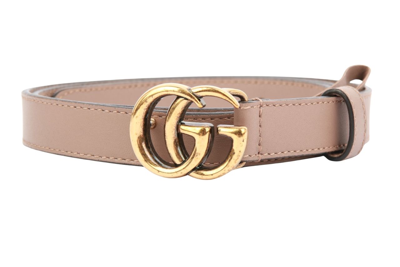 Gucci Marmont GG Gürtel Schmal Taupe Gr. 85