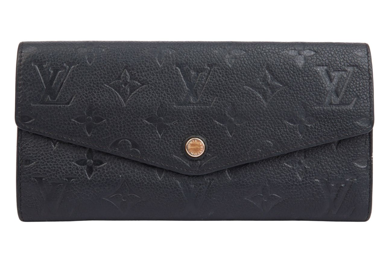 Louis Vuitton Sarah Geldbörse Empreinte Monogram Dunkelblau