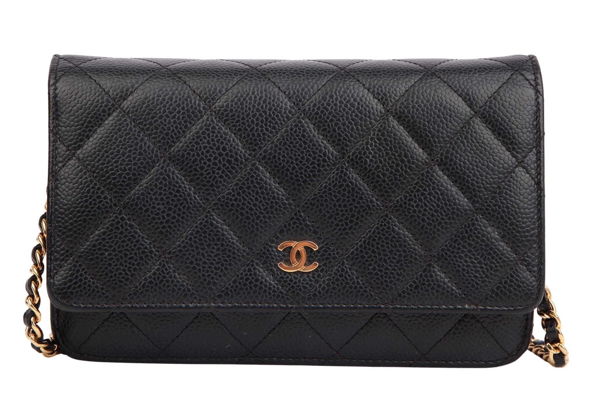 Chanel Wallet on Chain Kaviar Schwarz
