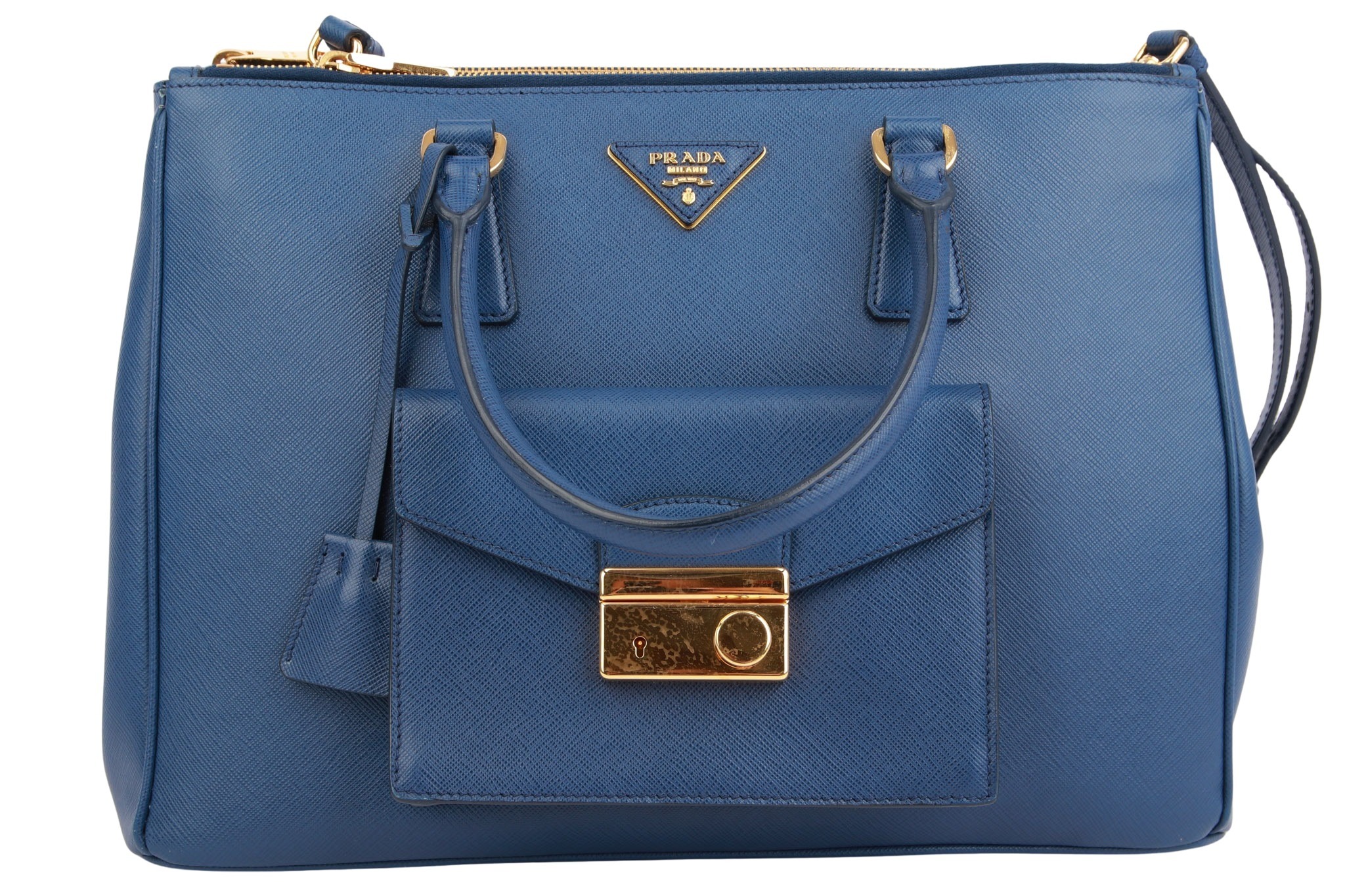 Prada Galleria Lux Saffiano Blau