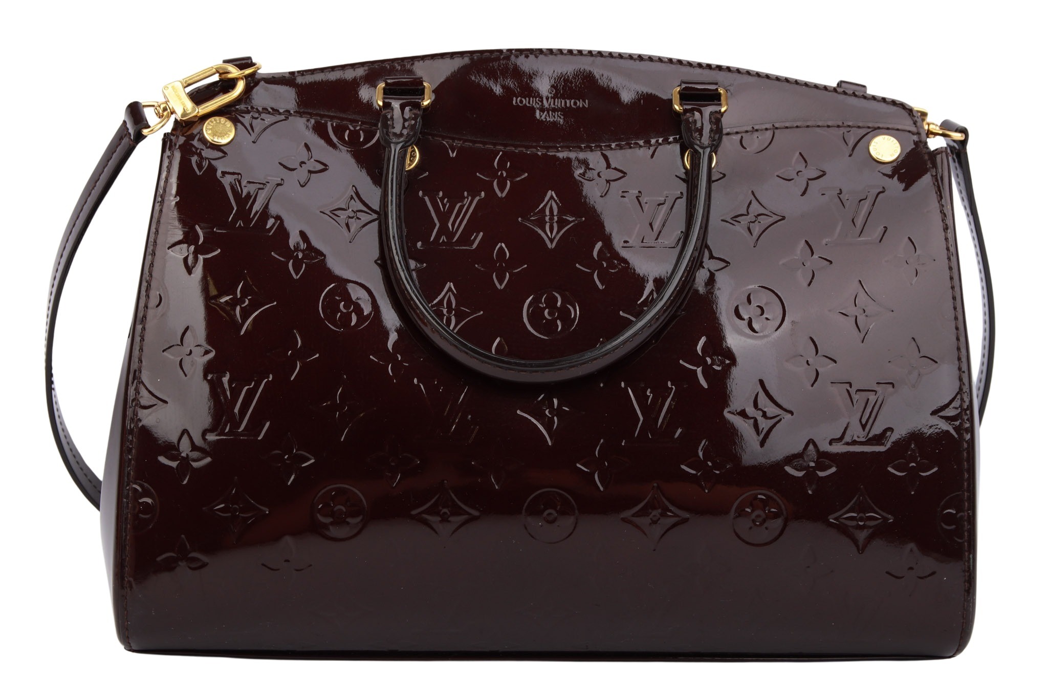 Louis Vuitton Brea MM Monogram Vernis Amarante