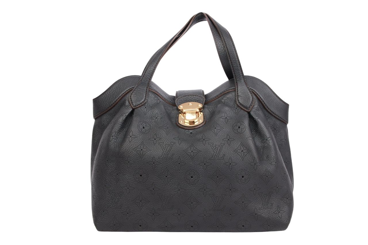 Louis Vuitton Cirrus Mahina Leder Schwarz