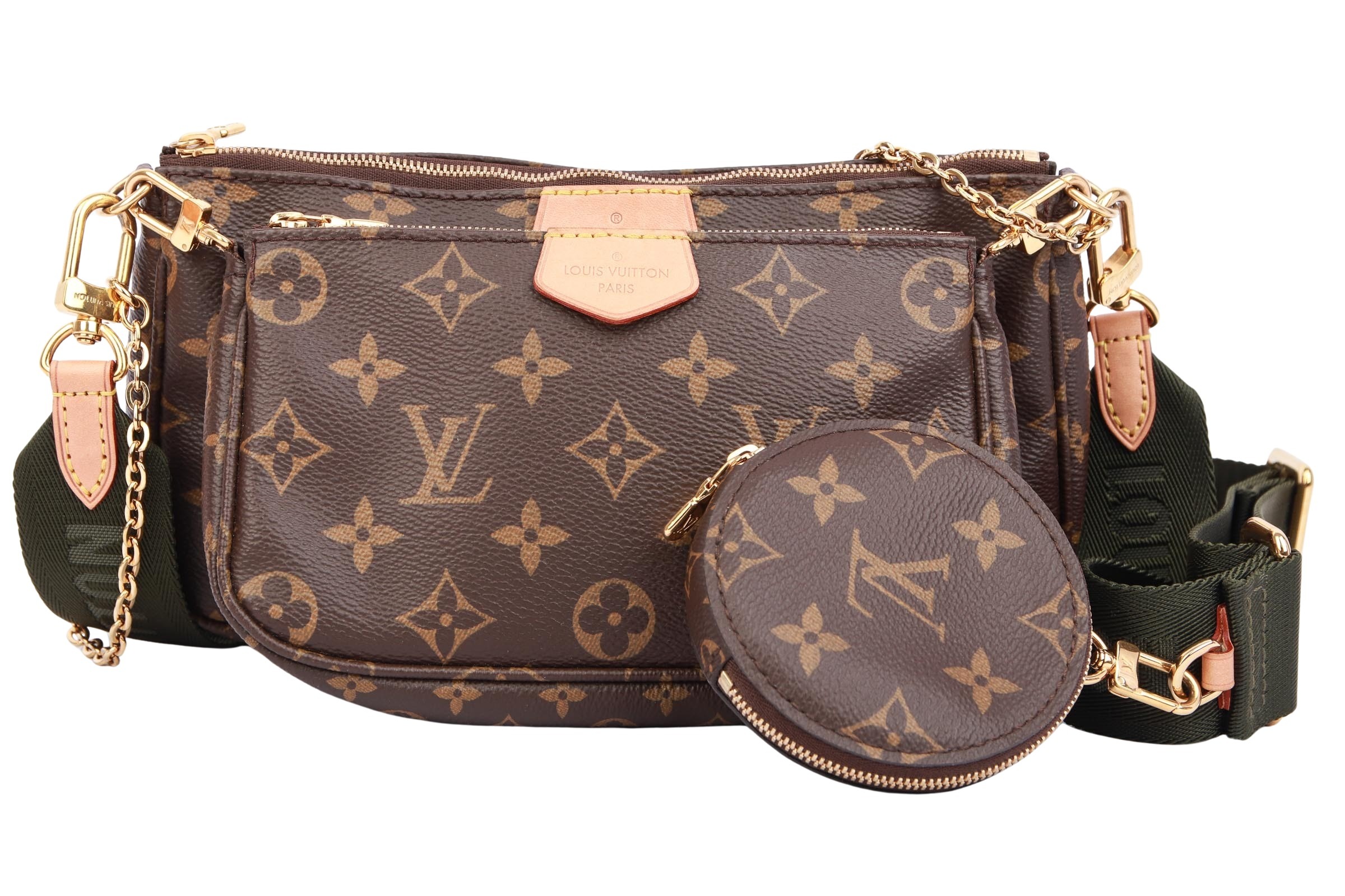 Louis Vuitton Multi Pochette Monogram Canvas Grün Louis Vuitton Multi Pochette Monogram Canvas Grün