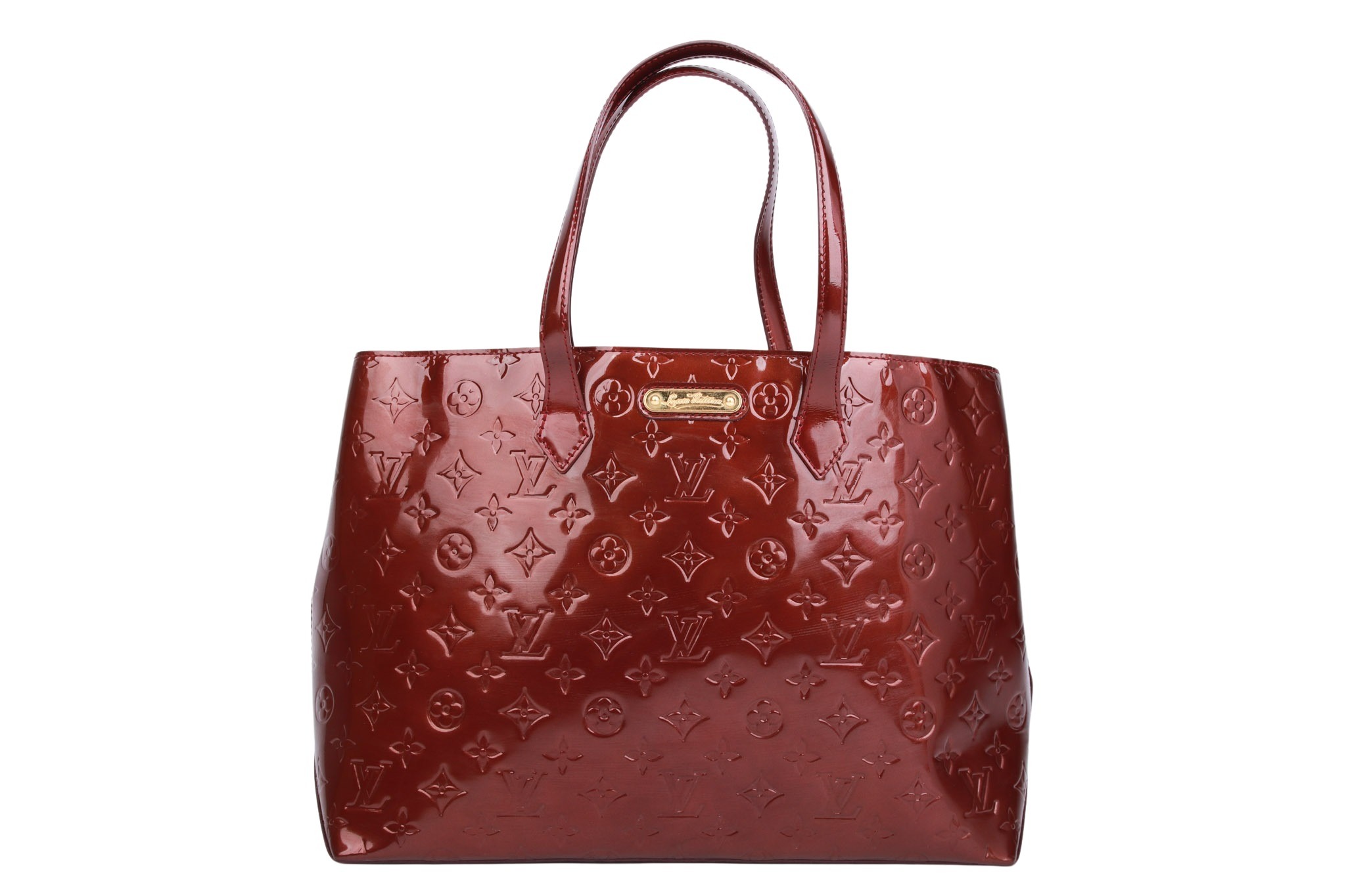Louis Vuitton Wilshire MM Monogram Vernis Rot
