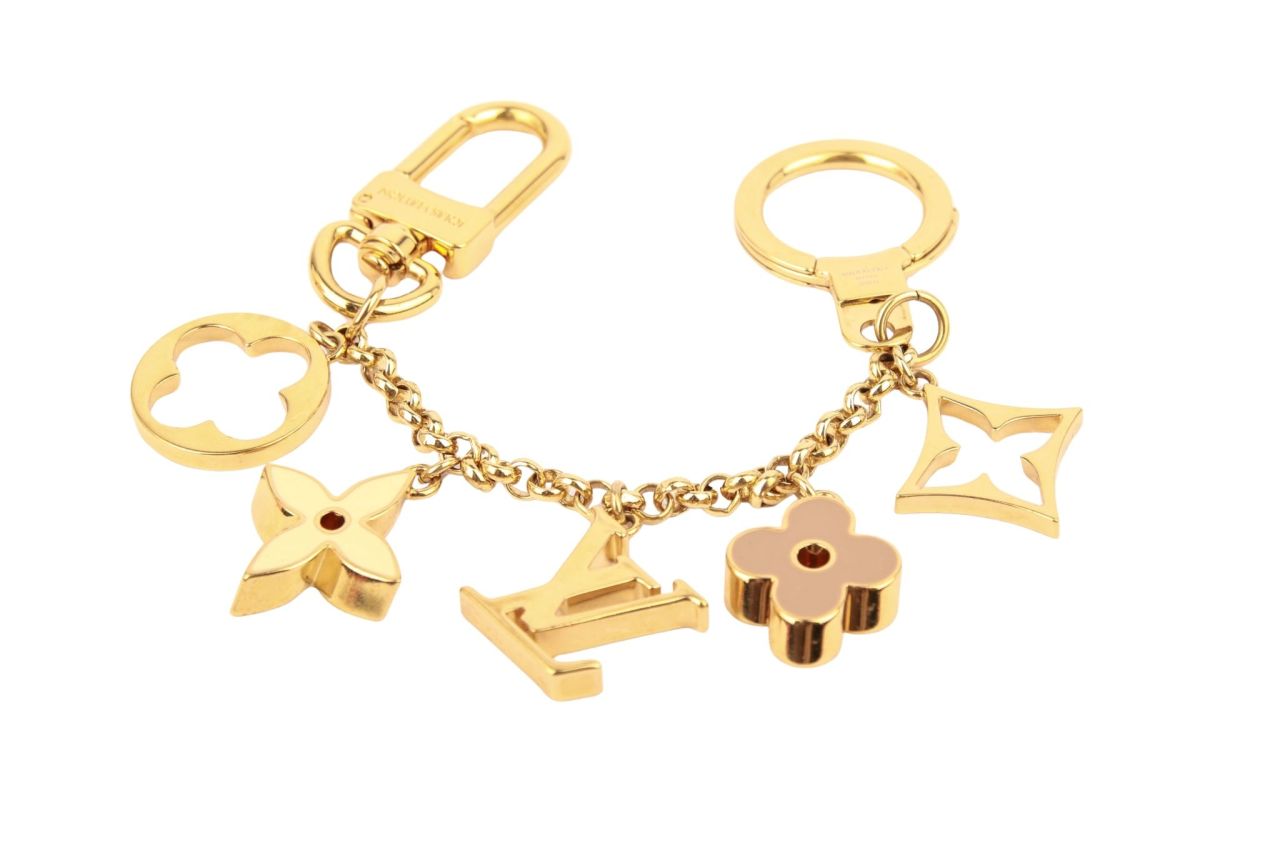 Louis Vuitton Fleur de Monogram Anhänger Gold