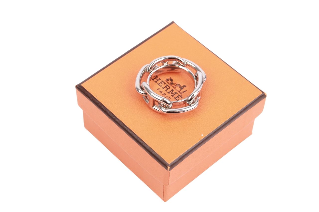 Hermès Tuchring Regaté Silber