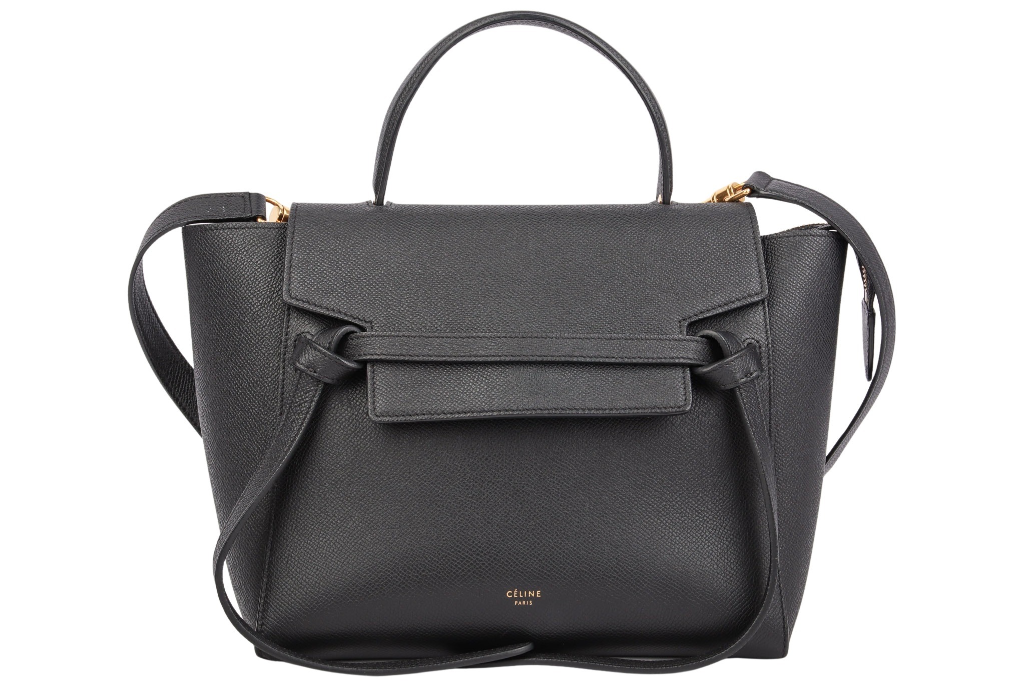 Céline Belt Bag Leder Black Nano
