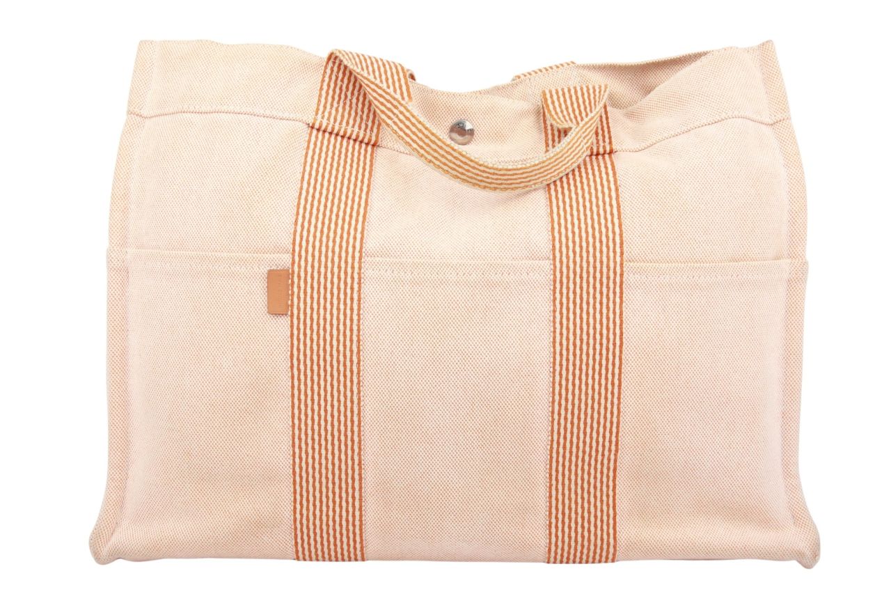 Hermès New Canvas Große Tote Bag Orange