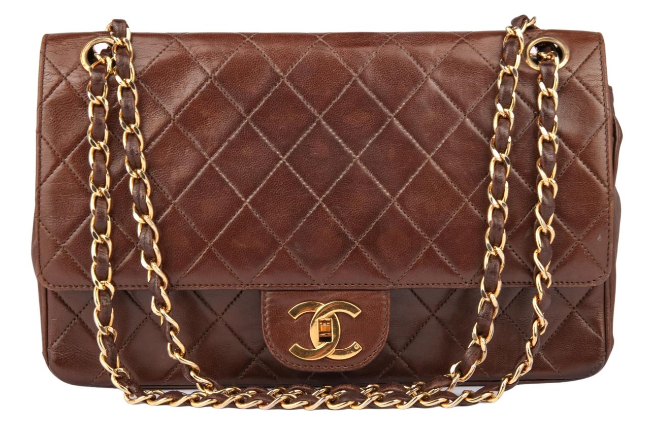 Chanel Timeless Classic Double Flap Bag Medium Braun