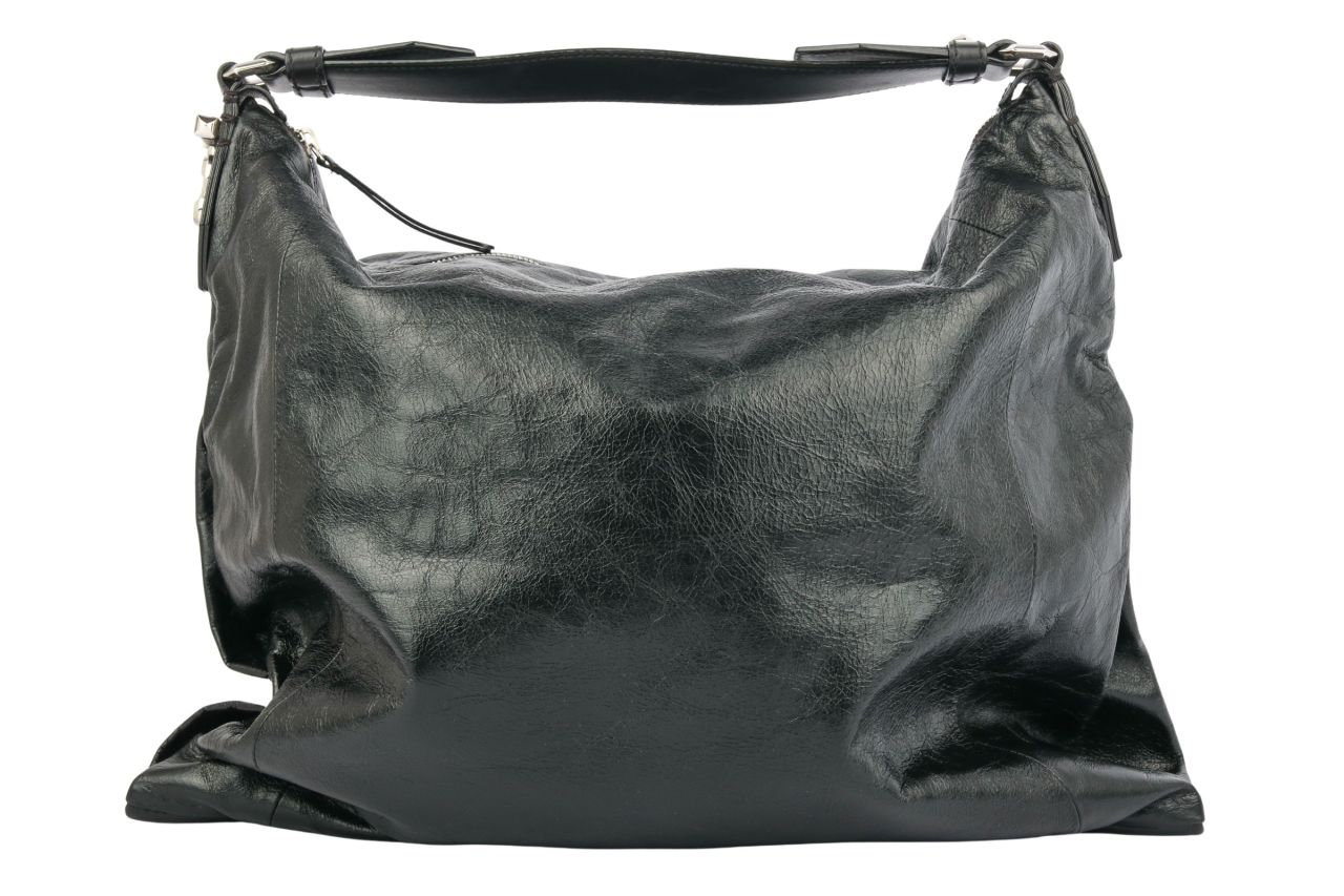 Jimmy Choo Shopper Ana Leder Schwarz