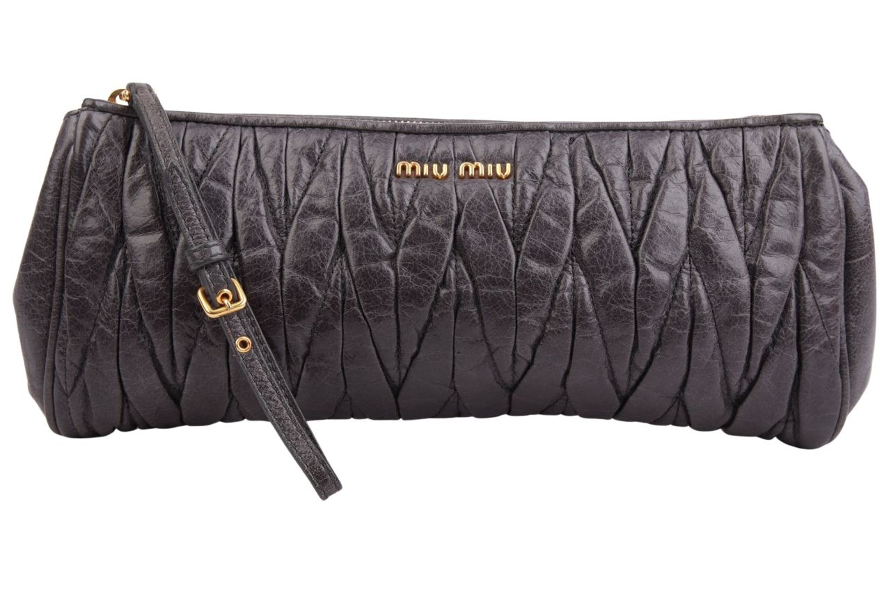 Miu Miu Pochette Dunkelgrau