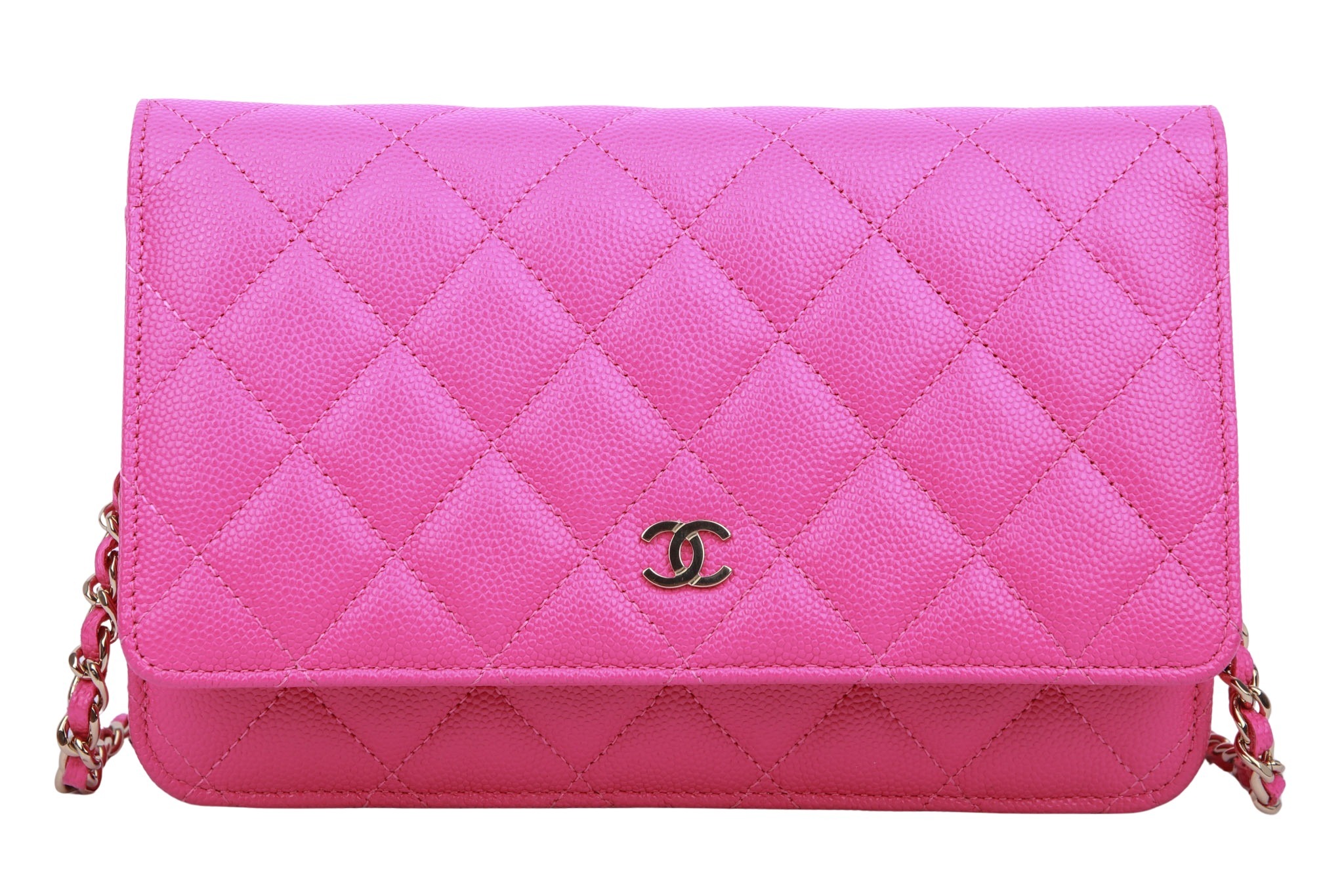 Chanel Wallet on Chain Kaviar Pink